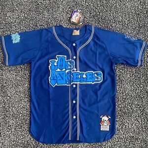 Men’s Graphic Baseball Jersey, Los Angeles, Nipsey Hussle, Size XL, NWT